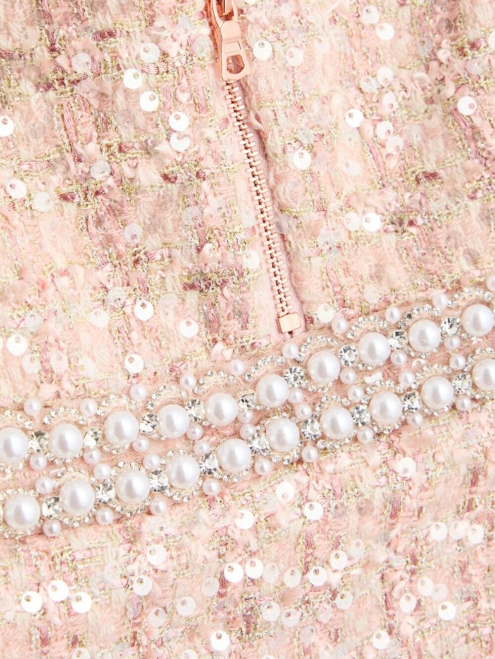 Ellis Pearl Embellished Mini Dress - Picture 11 of 11